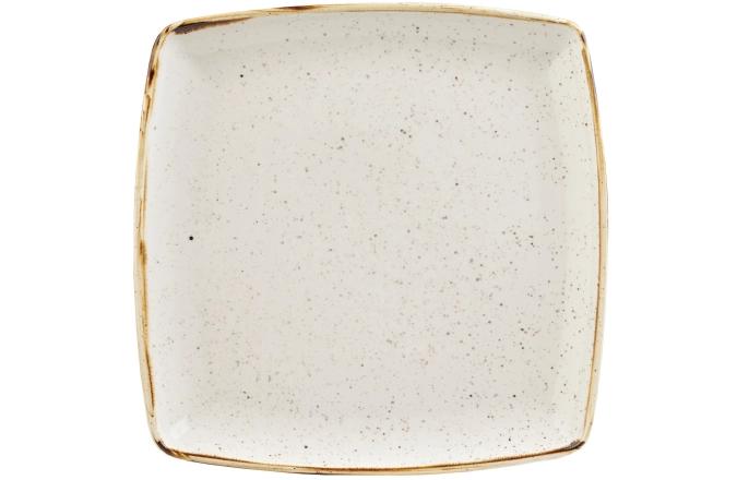 Assiette carree barley white 26.8 x 26.8cm