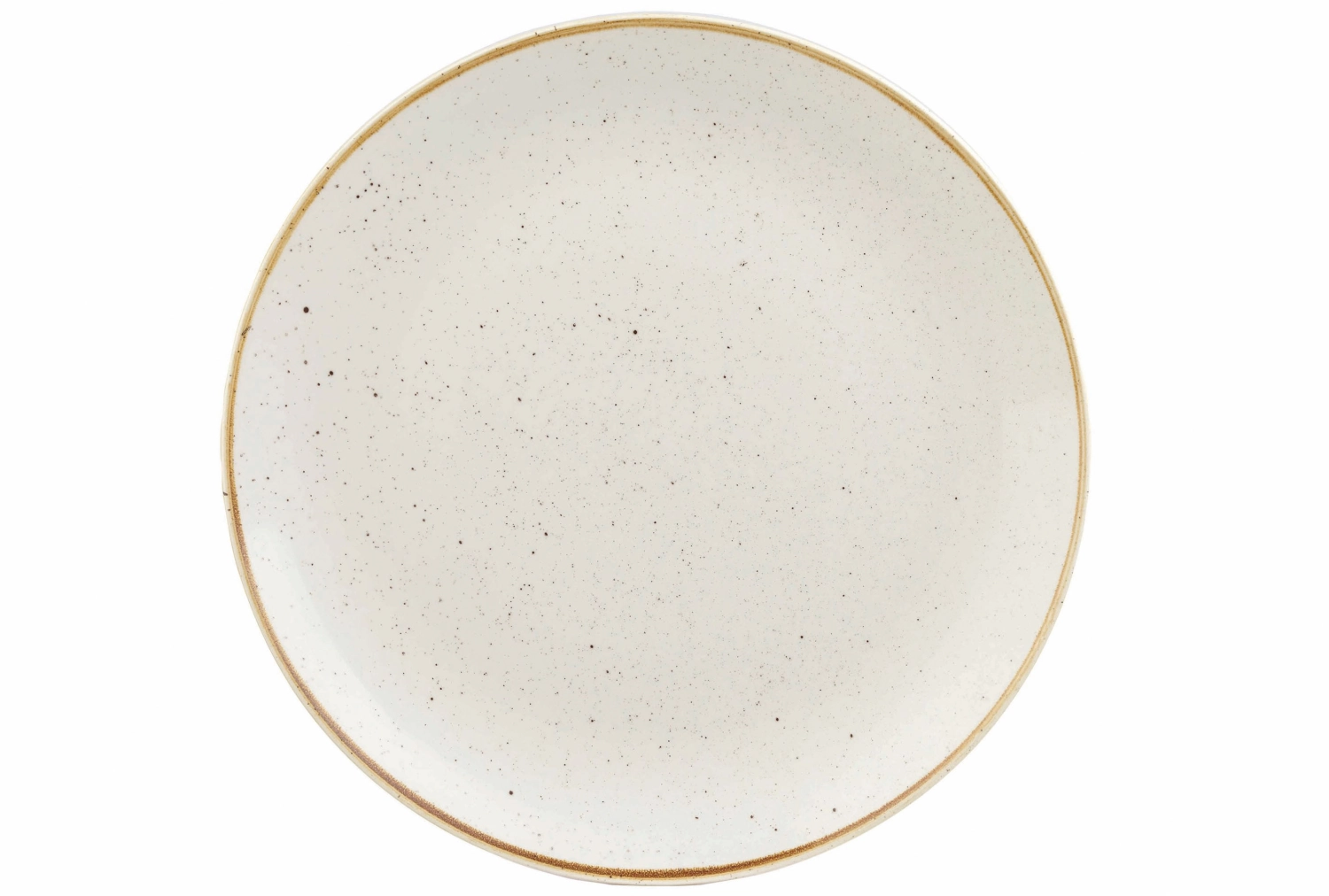 Stonecast Barley White Coupe Teller flach