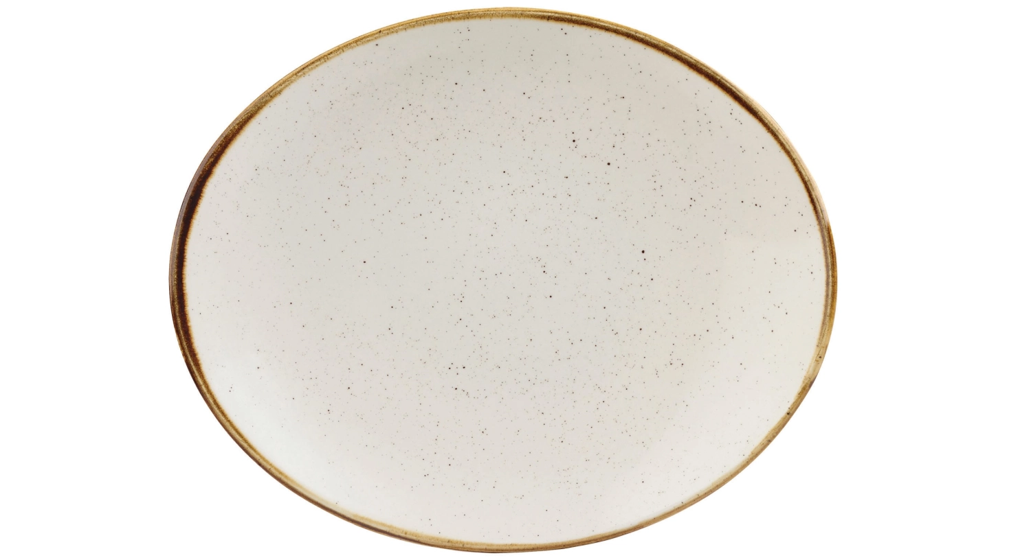 Assiette ovale barley white 19.7cm