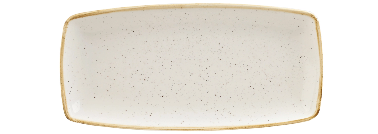 Assiette oblong barley white 29.5x15cm