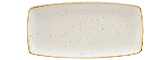 Assiette oblong barley white 29.5x15cm