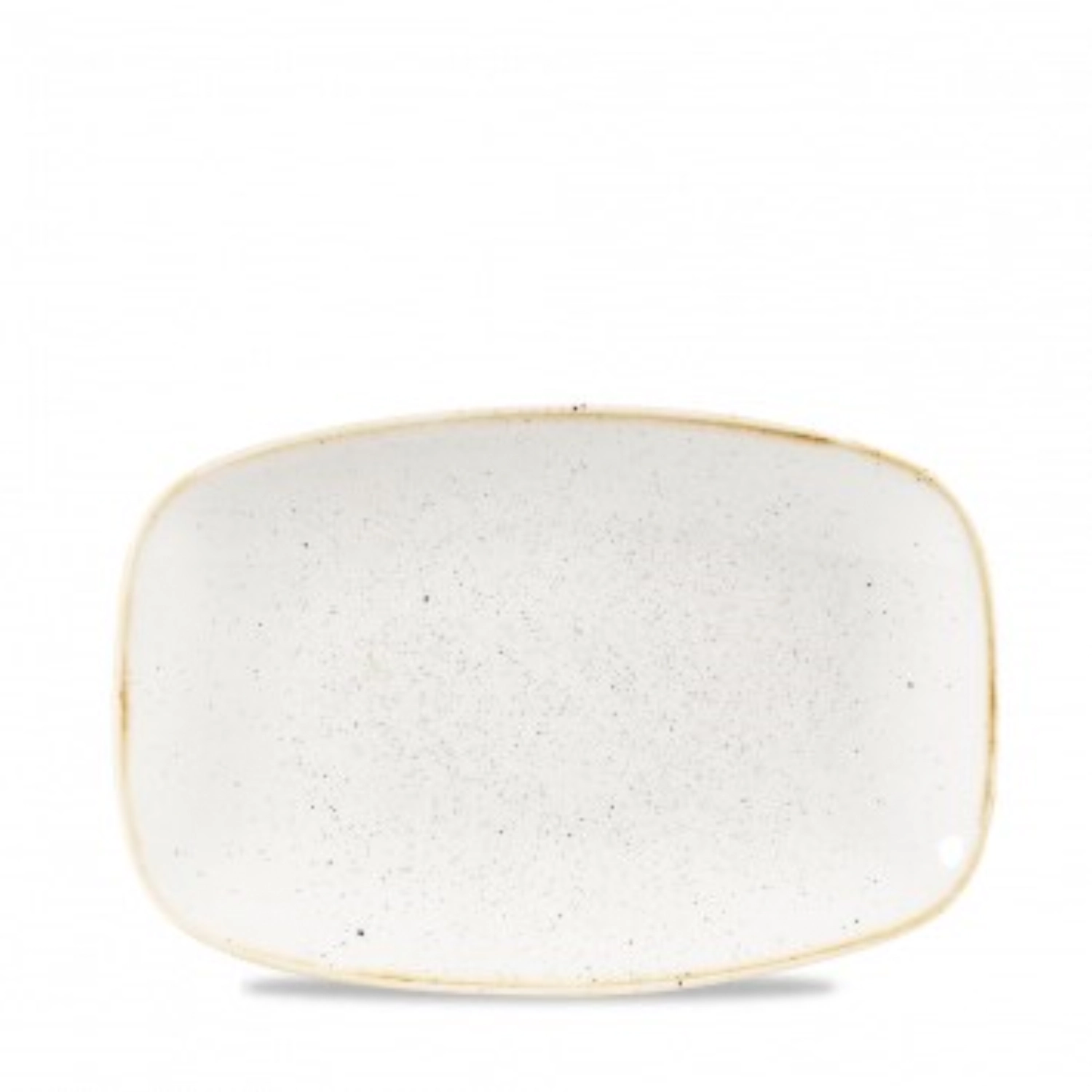Assiette chefs oblong barley white 23.7cmx15.7cm