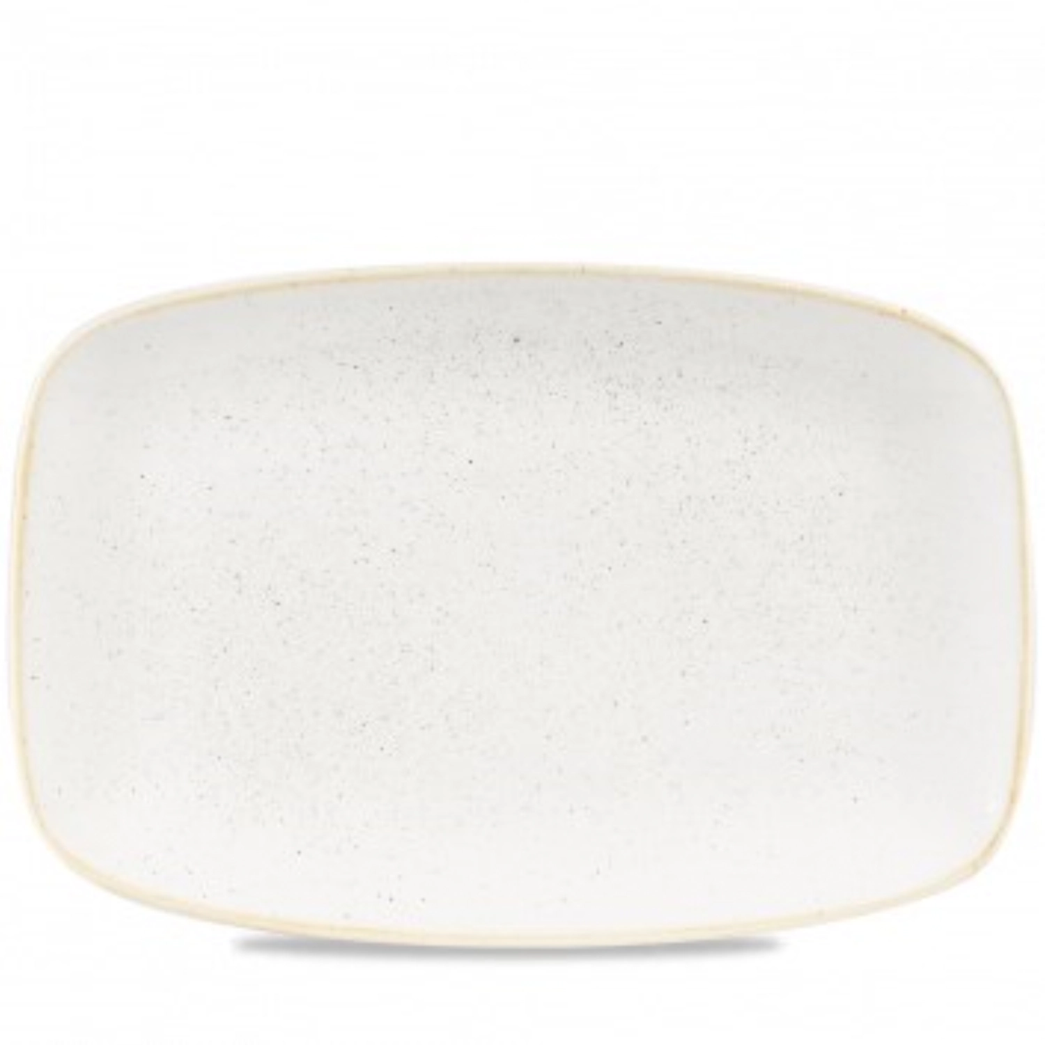 Assiette chefs oblong barley white 34.4cm x 23.4cm
