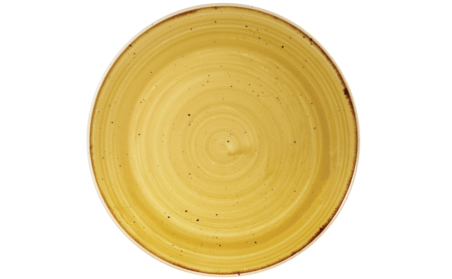 Assiette coupe plate mustard 21.7cm