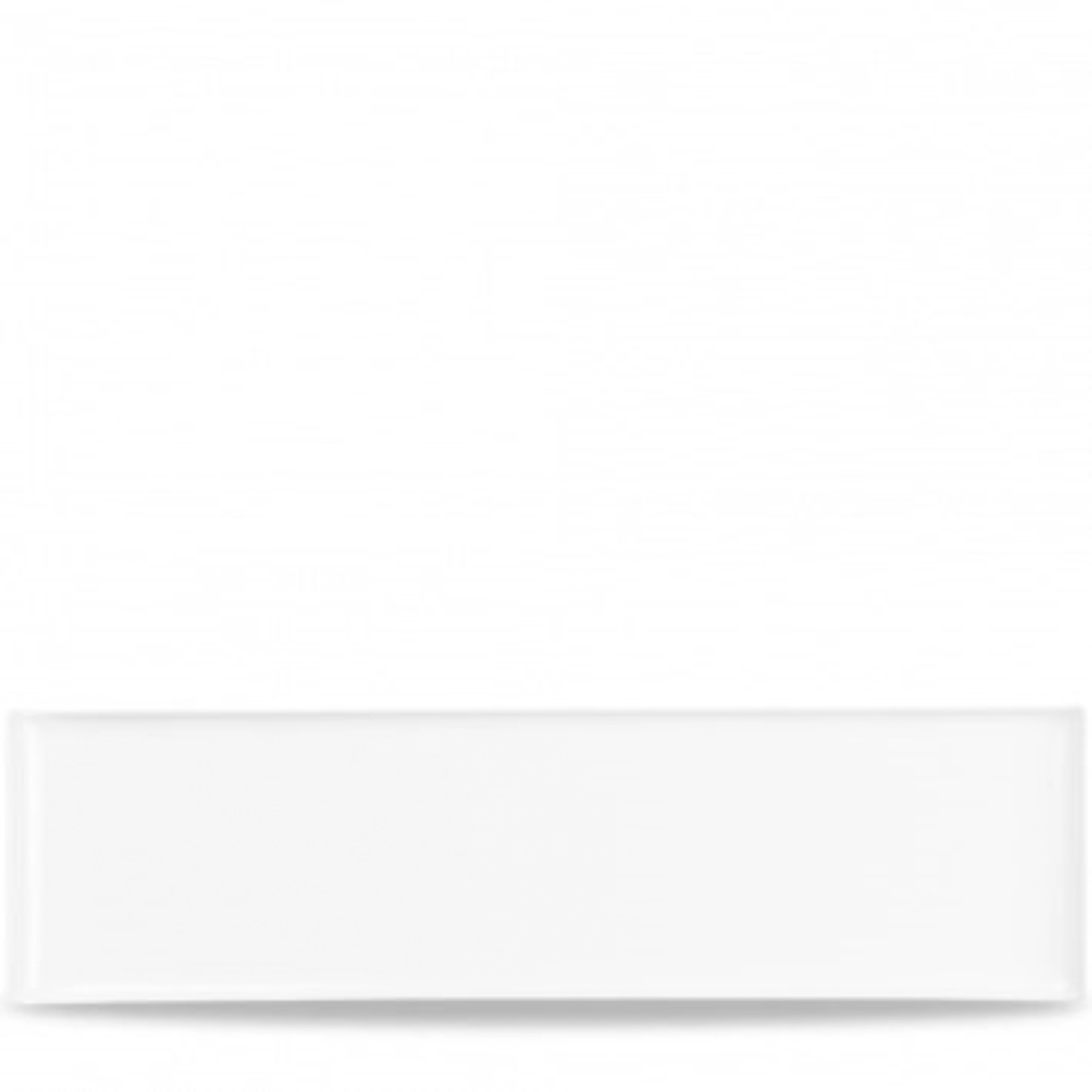 Plateau en melamine blanc 55.3cm x 15.2cm