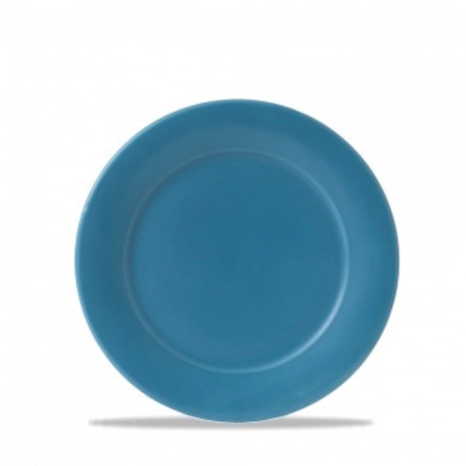 Future Care Blue Glaze Assiette à bord moyen