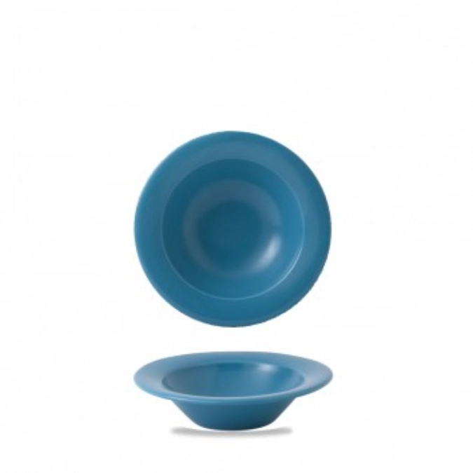 Future Care Blue Glaze Bol à bord moyen