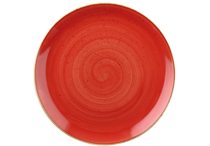 Stonecast Berry Red Coupe Teller flach