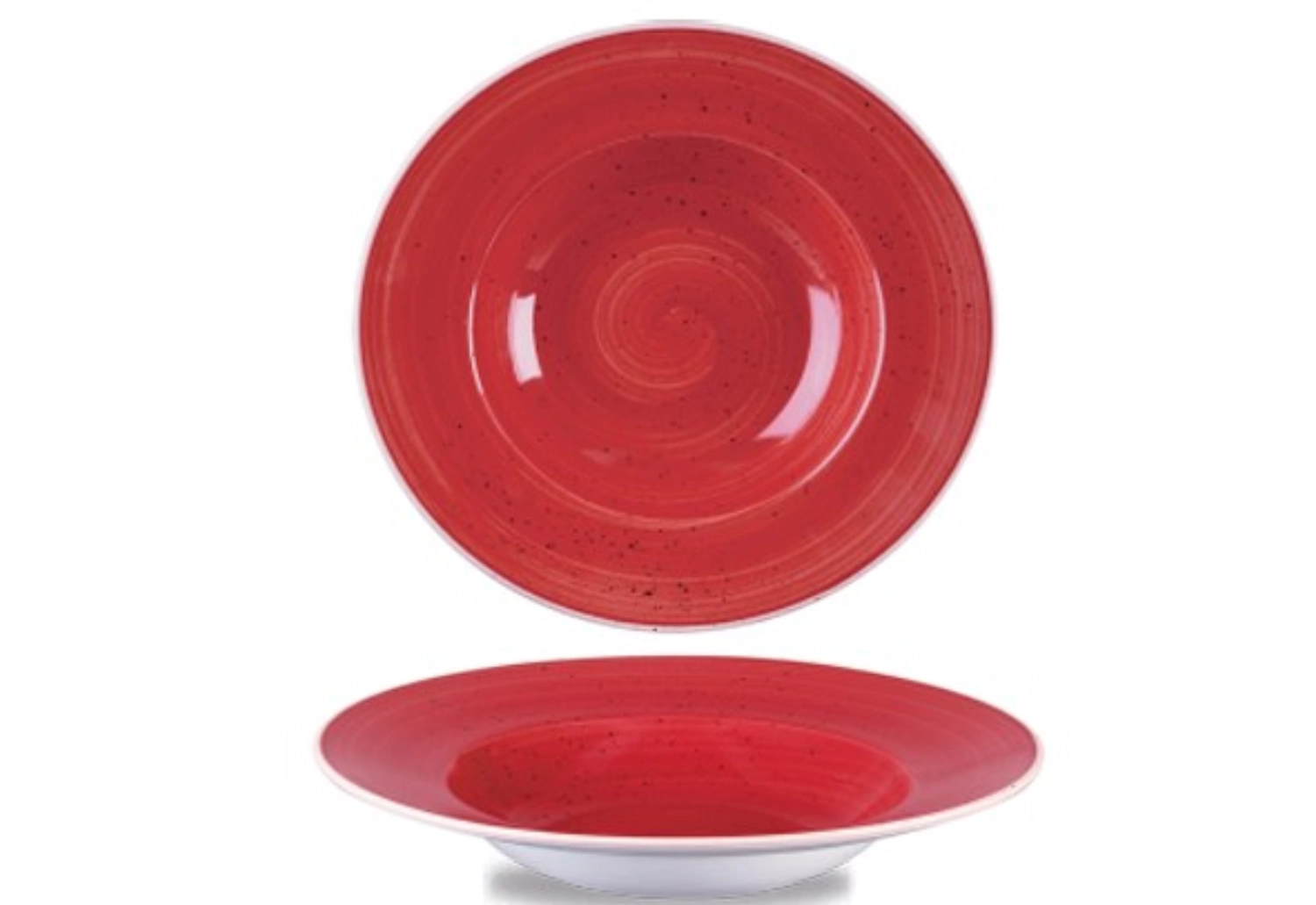 Assiette bassin aile berry red 28cm