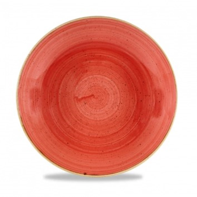 Assiette creuse berry red 18.2cm