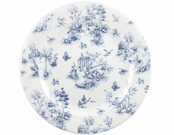 Assiette plate aile prague toile 21cm