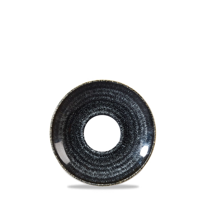 Soucoupe tasse a expresso charcoal black 11.8cm