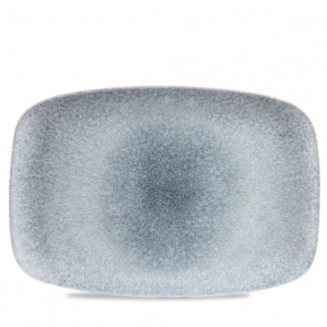 Assiette rectanglaire chefs oblong topaz blue 34.4cm x 23.4c