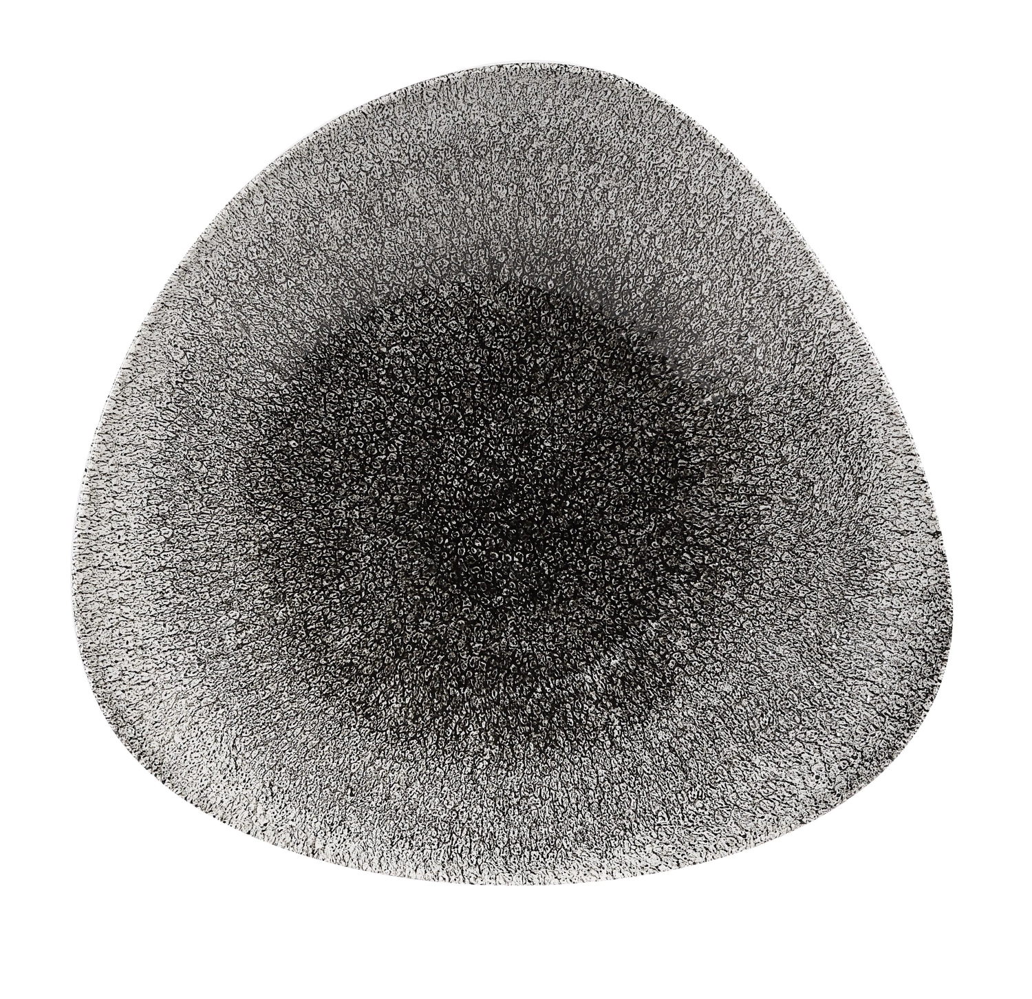Assiette creuse triangle quartz black 27.2x26.7cm