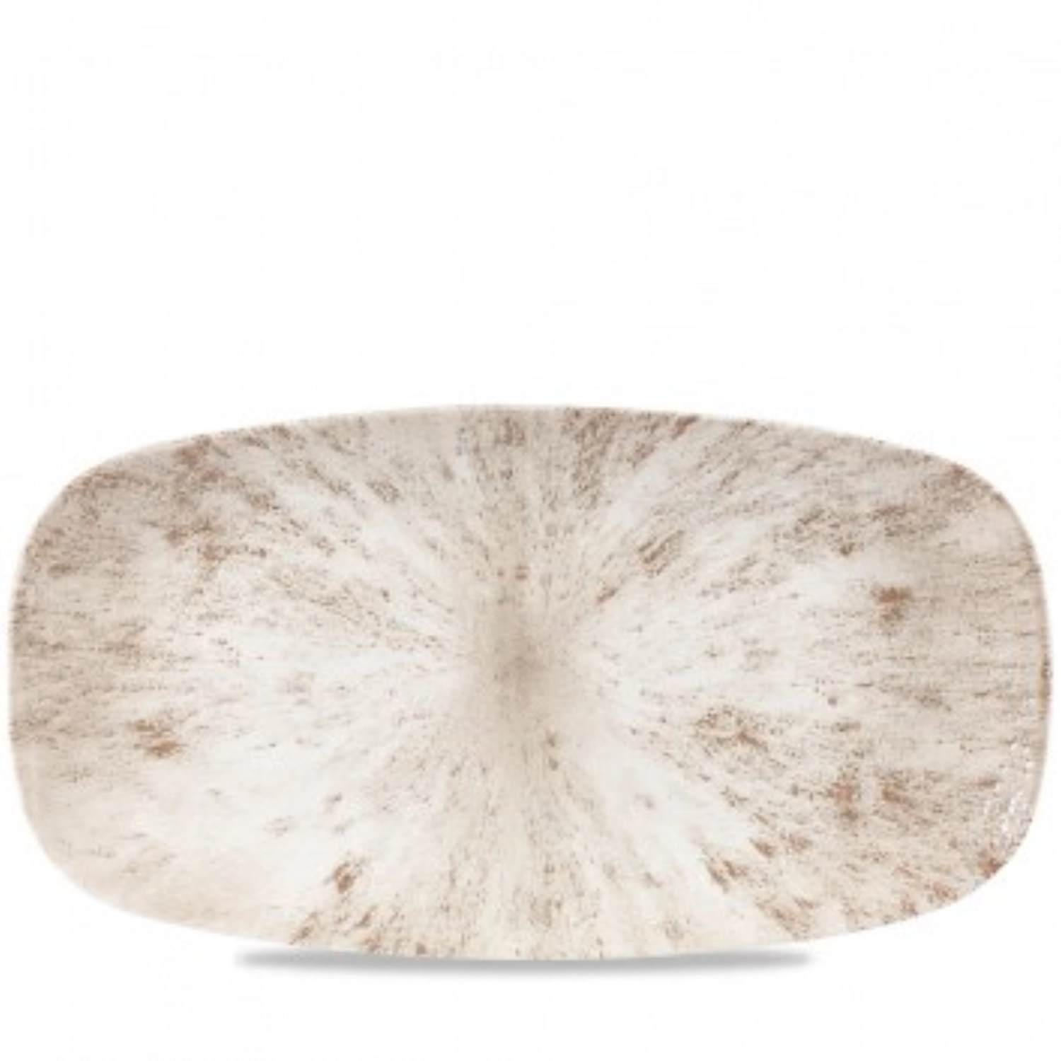 Assiette rectangulaire chefs oblong stone agate grey 35.5x18