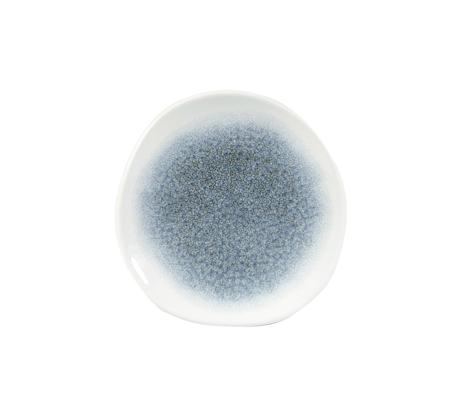 Assiette plate organic topaz blue 18.6cm