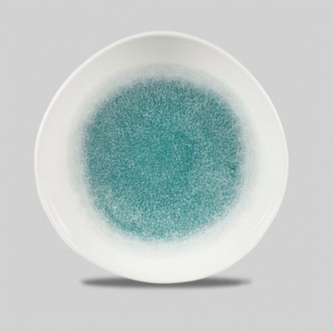 Assiette plate organic jade green 26.4cm