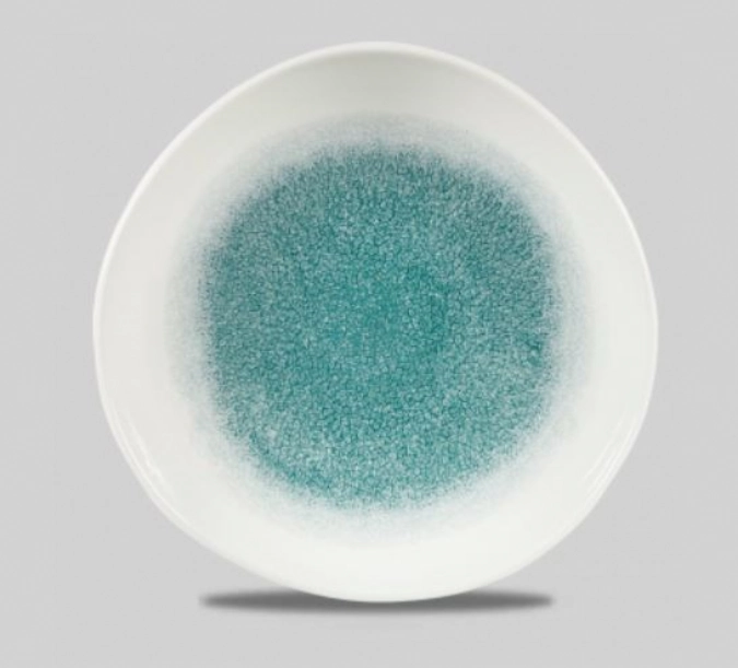 Assiette plate organic jade green 28.6cm