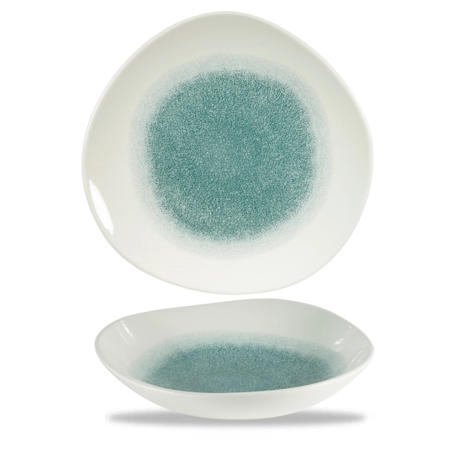 Assiette creuse organic jade green 25.3cm 110cl