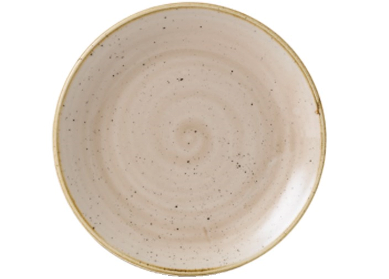 Stonecast nutmeg cream coupe assiette plate 21.7cm