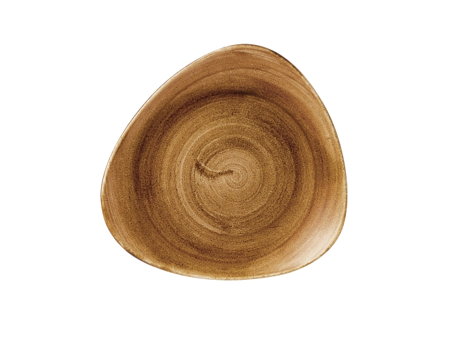 Stonecast Patina Vintage Copper Triangel Teller flach