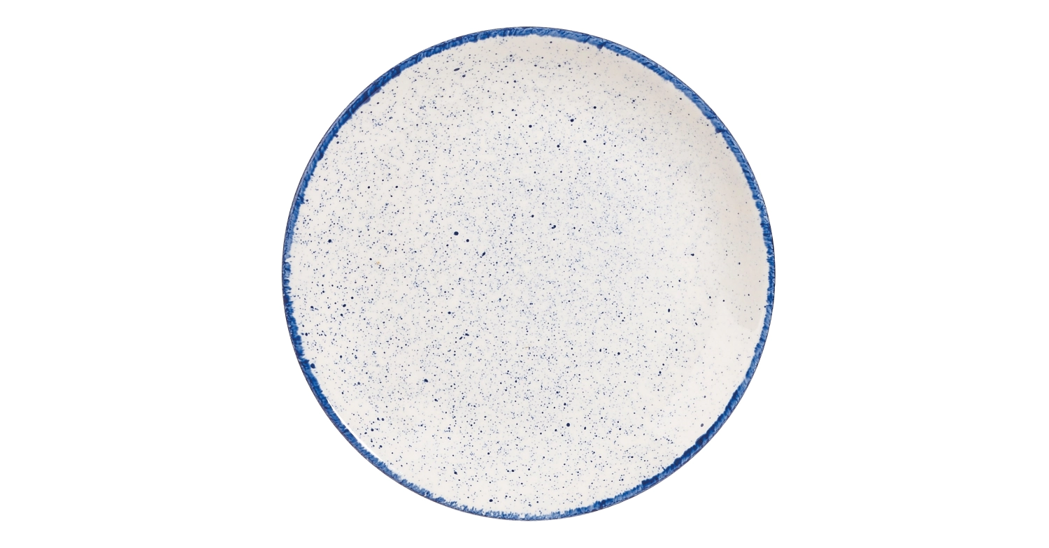 Assiette coupe plate indigo 16.5cm