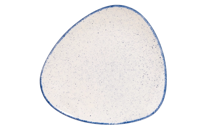 Assiette triangle plate indigo 22.9cm