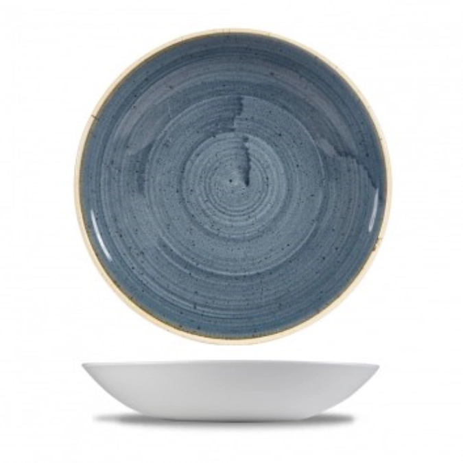 Assiette creuse stonecast blueberry 24.8cm