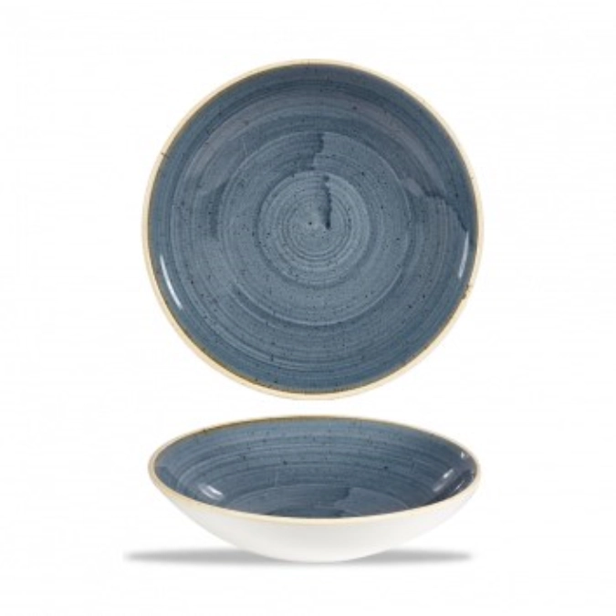 Assiette creuse stonecast blueberry 18.2cm