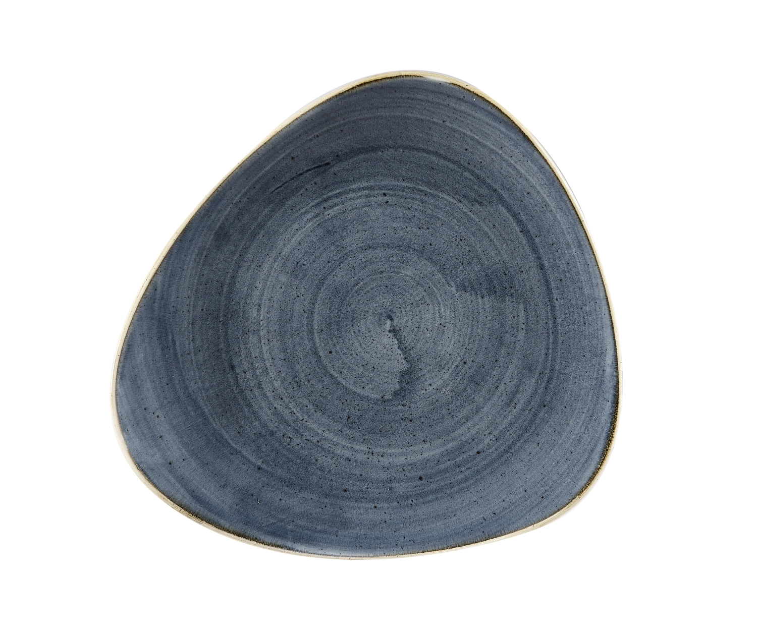 Assiette plate triangle blueberry 22.9cm