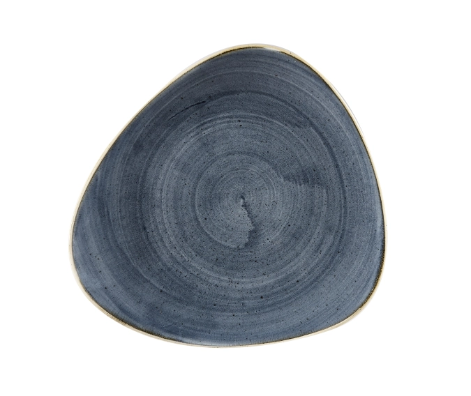 Assiette plate triangle blueberry 22.9cm