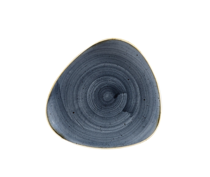 Assiette plate triangle blueberry 19.2cm