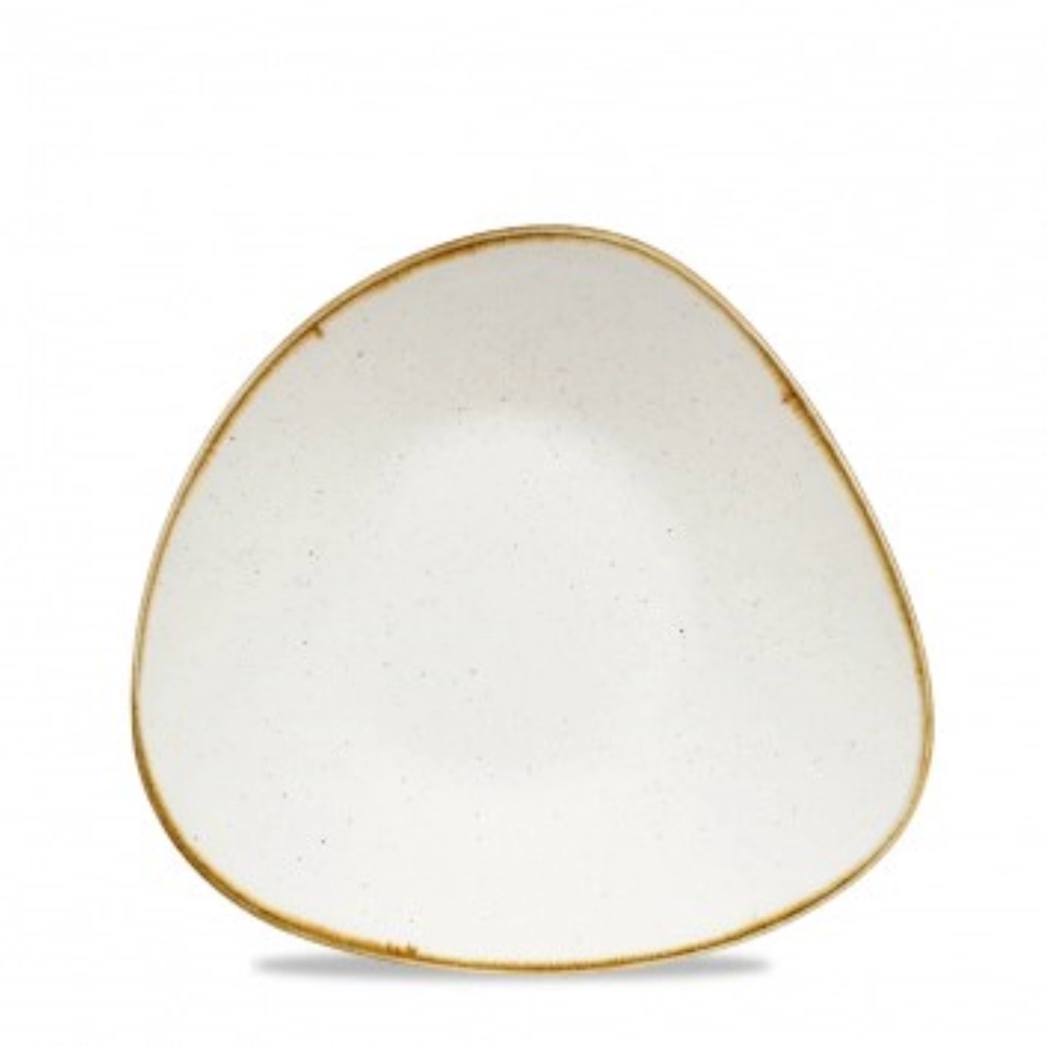 Bol triangulaire shallow barley white 21x21cm
