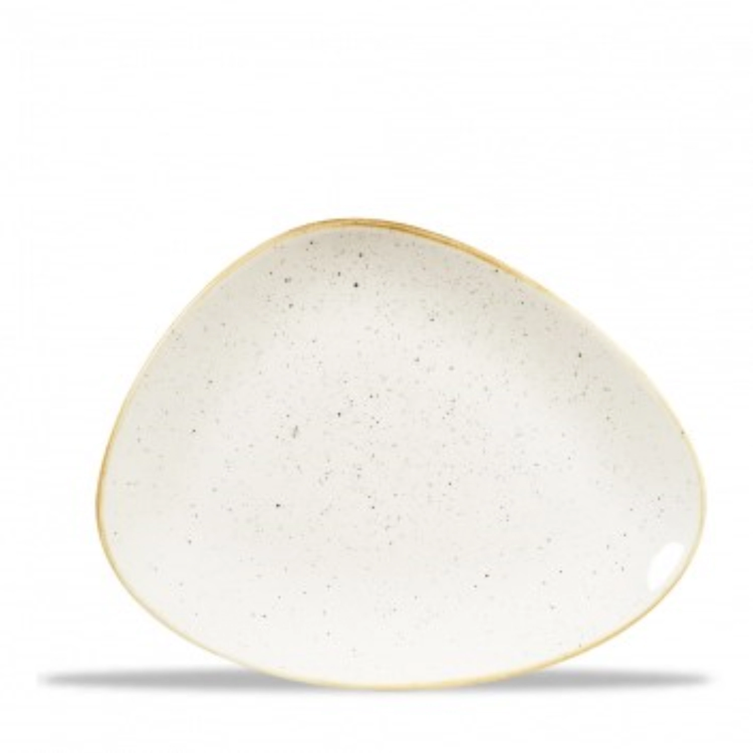 Assiette chefs triangulaire barley white 26.5x20.5cm