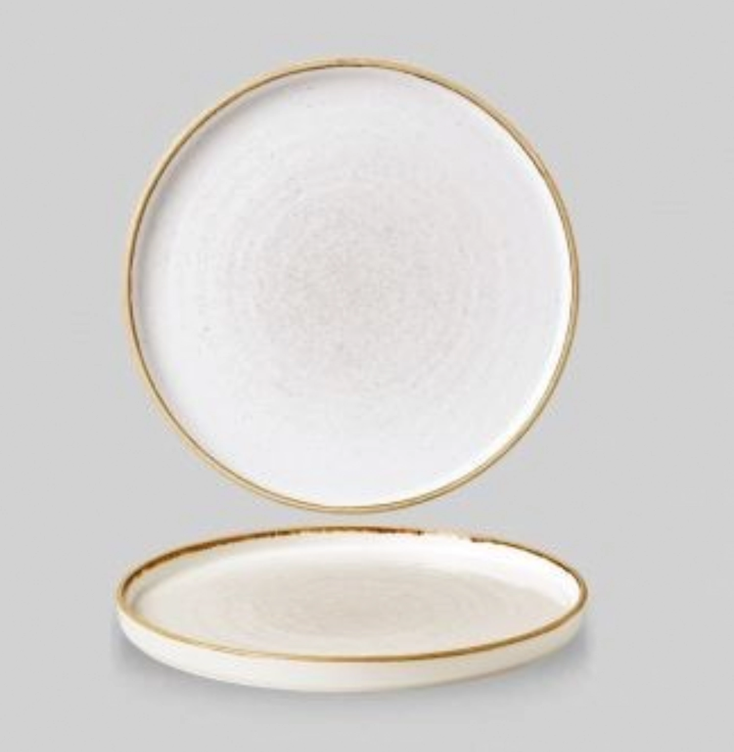 Stonecast Barley White Walled Teller flach