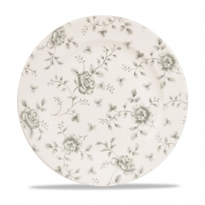 Assiette plate aile grey rose chintz 27.6cm