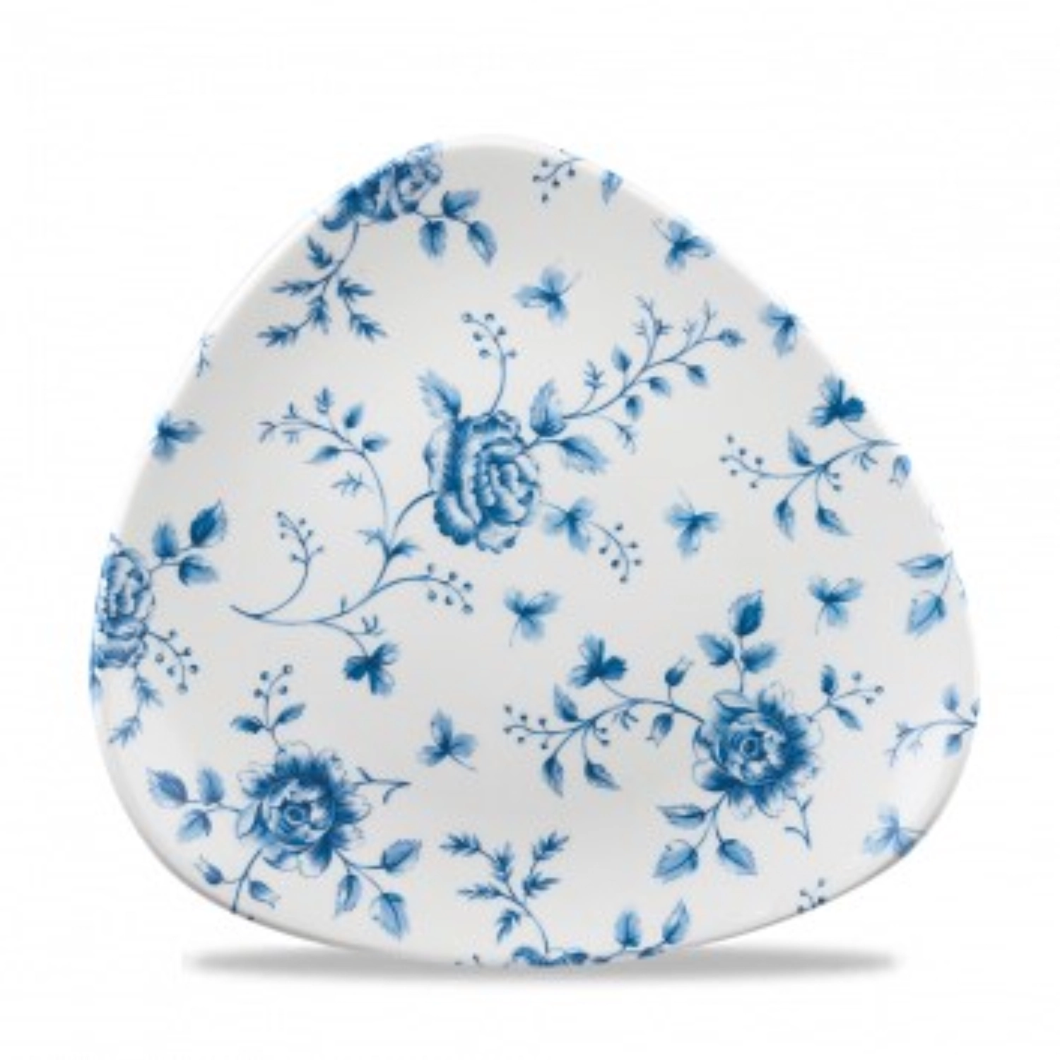Assiette triangle prague rose chintz 22.9cm