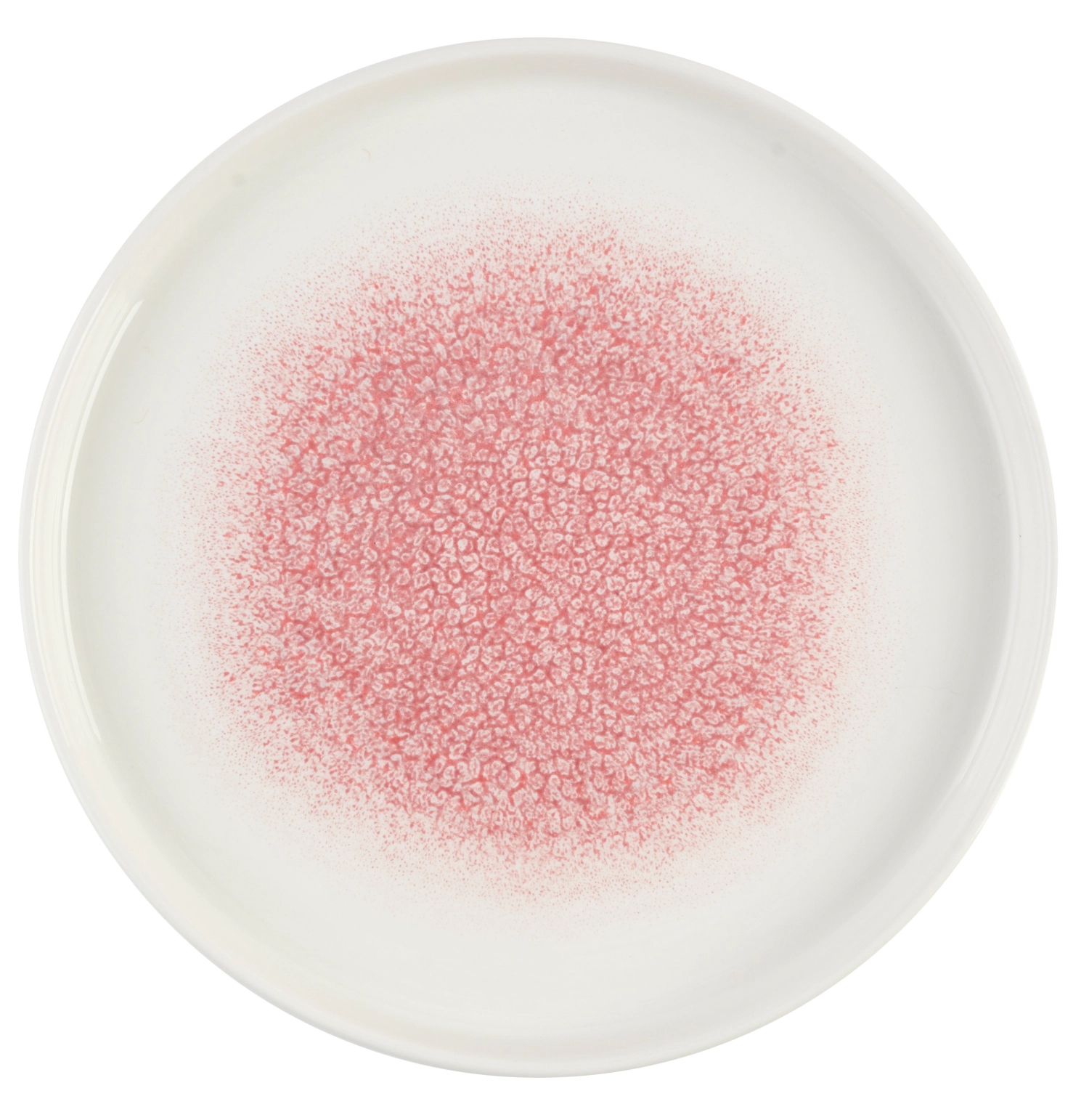 S.P. Raku Quartz Rose Chefs Assiette Plateau Rond