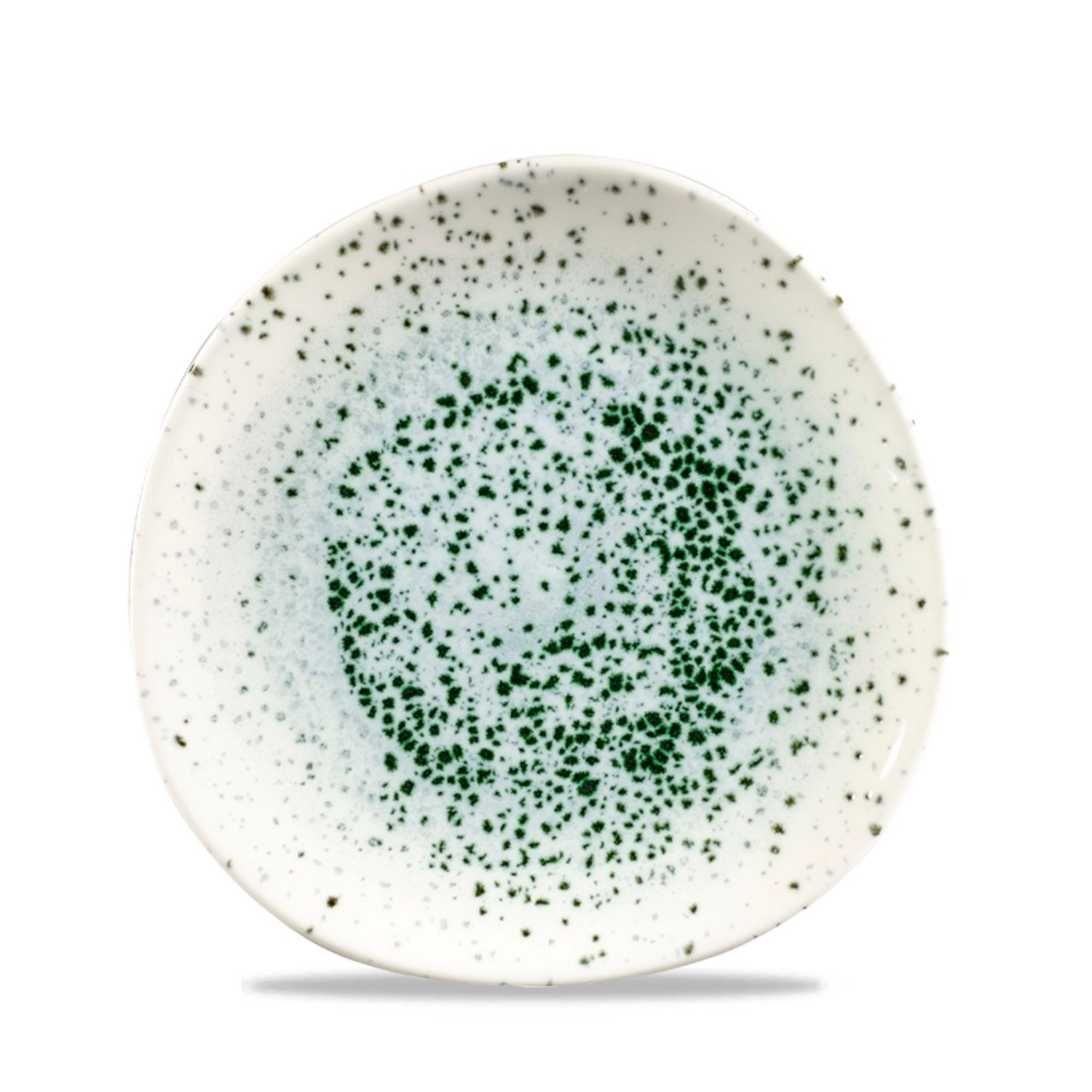 Assiette plate organic mineral green 21cm