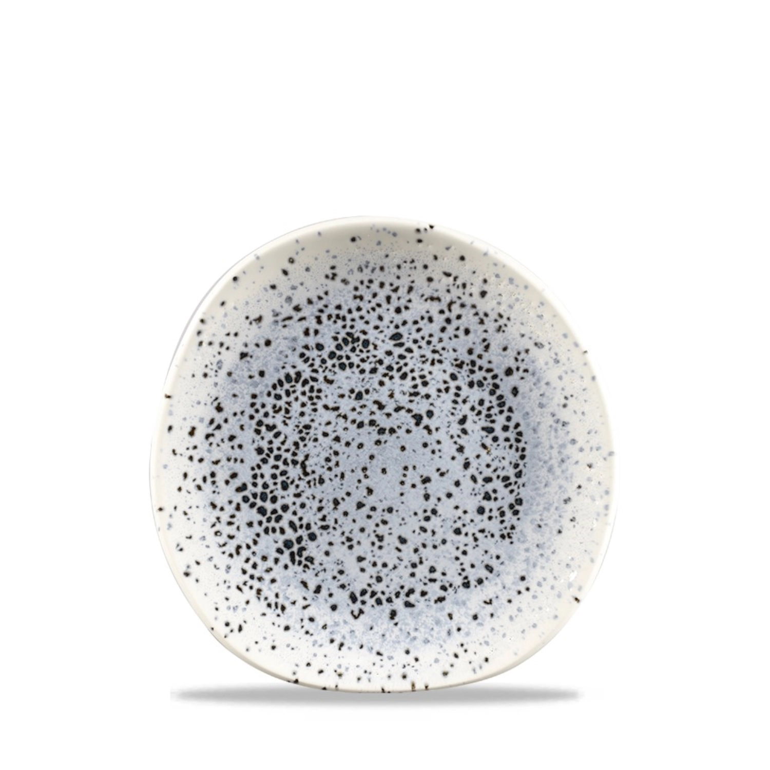 Assiette plate organic mineral blue 18.6cm