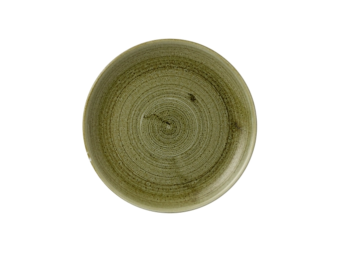 Stonecast Plume Olive Coupe Teller flach