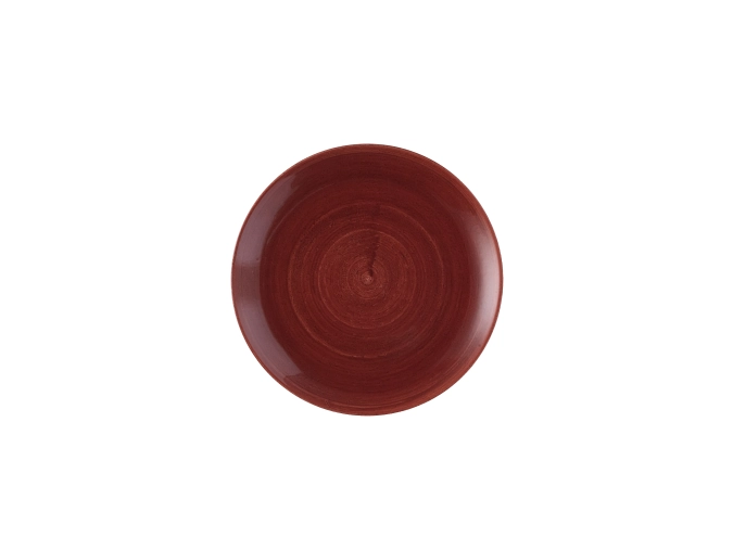 Stonecast Patina Red Rust Coupe Teller