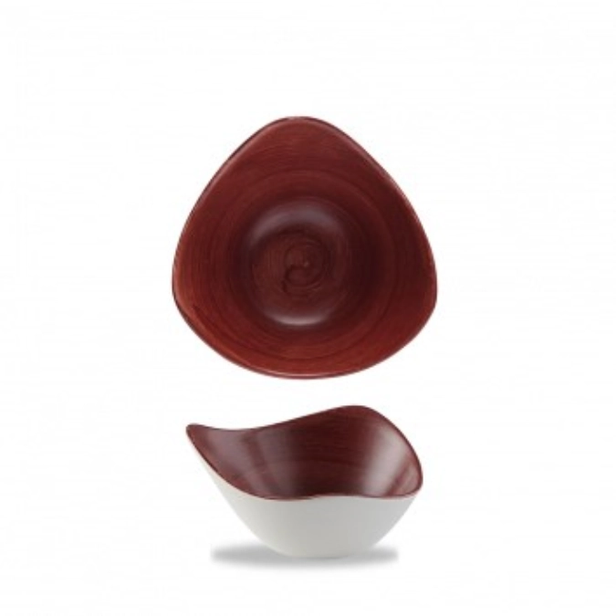 Stonecast Patina Red Rust Triangel Schüssel