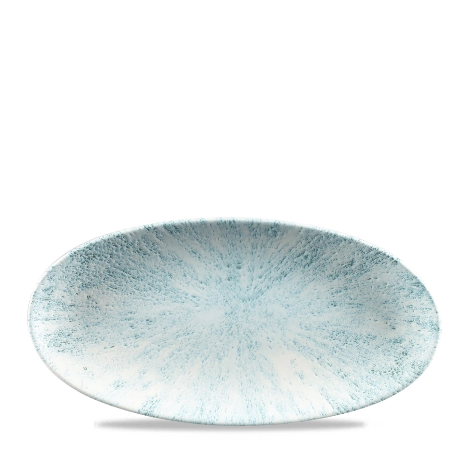 Assiette ovale chef stone aquamarine 30x15cm