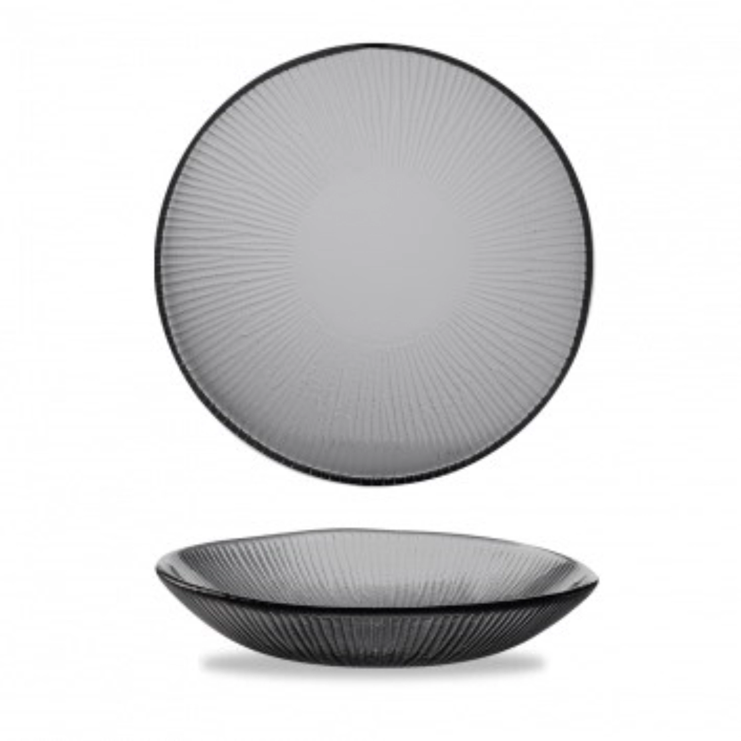 Bol organique en verre teinte 24.5cm