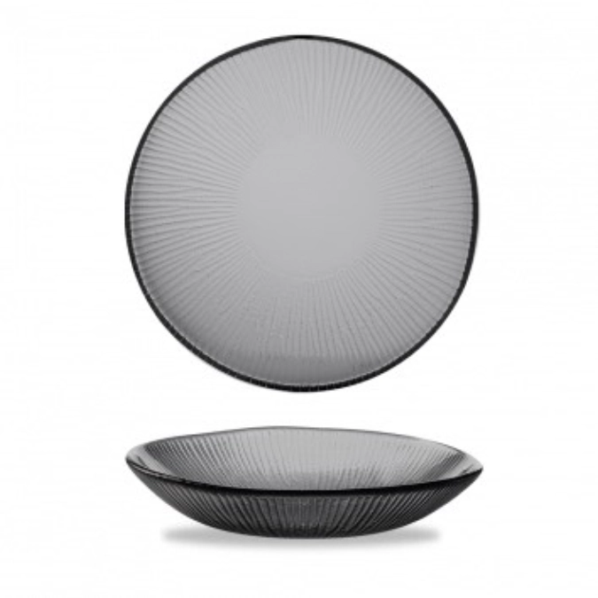 Bol organique en verre teinte 24.5cm