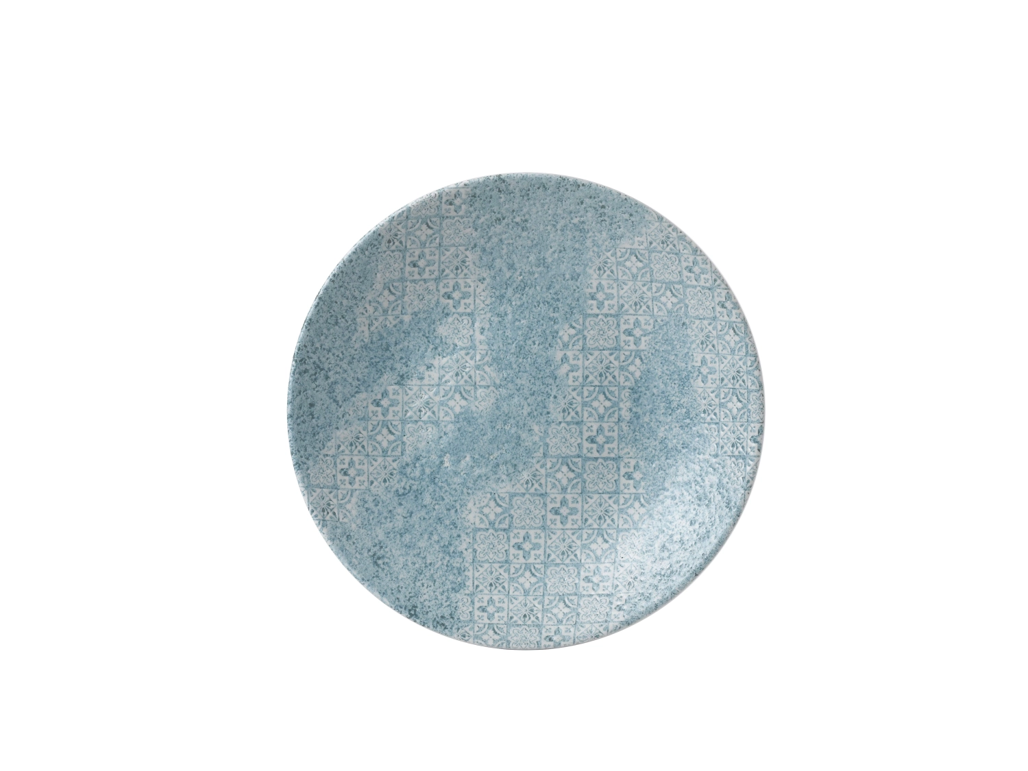 Assiette creuse forme coupe aquamarine med 25.5cm h3.5cm