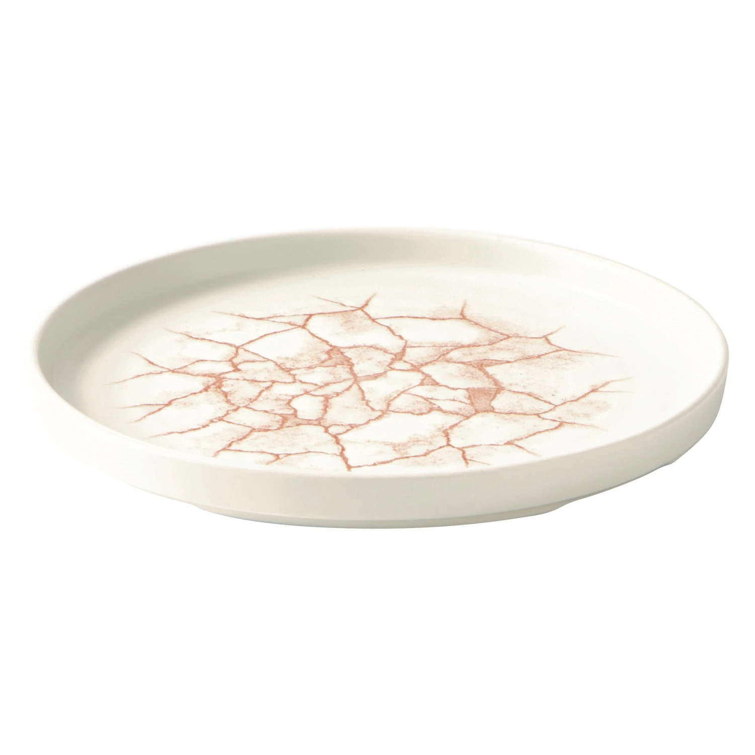 S.P. Kintsugi Coral Walled Assiette H