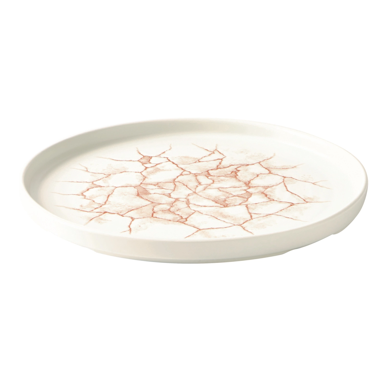 S.P. Kintsugi Coral Walled Assiette H