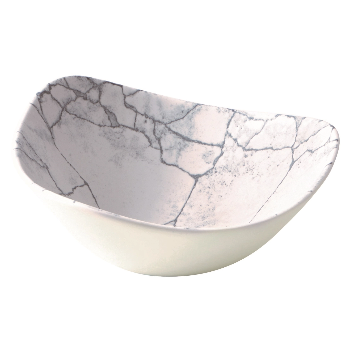 S.P. Kintsugi Pearl Grey Assiette triangulaire creuse